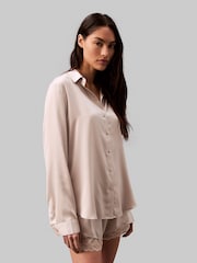 Calvin Klein Light Grey Long Sleeved Button Down Shirt - Image 3 of 5