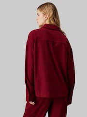 Calvin Klein Red 100% Cotton Long Sleeved Button Down Top - Image 4 of 7