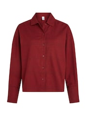 Calvin Klein Red 100% Cotton Long Sleeved Button Down Top - Image 5 of 7
