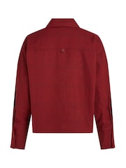 Calvin Klein Red 100% Cotton Long Sleeved Button Down Top - Image 6 of 7
