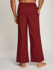 Calvin Klein Red 100% Cotton Lounge Trousers - Image 2 of 7
