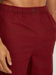 Calvin Klein Red 100% Cotton Lounge Trousers - Image 4 of 7