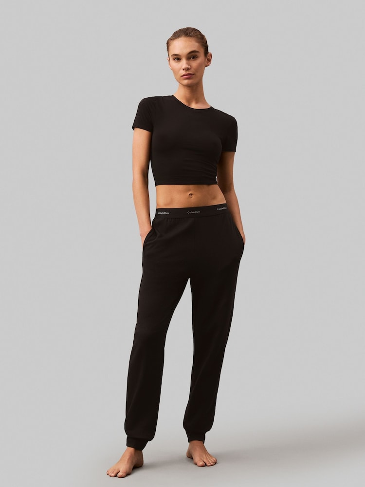 Calvin Klein Black Joggers - Image 1 of 7 Calvin Klein Black Joggers - Image 1 of 7