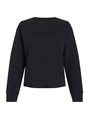 Calvin Klein Black Relaxed Crew Pullover Sweater - Image 6 of 6
