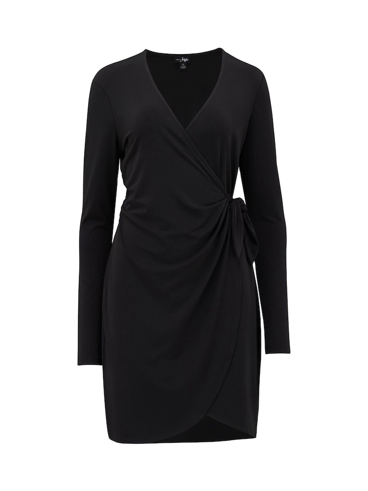 Buy Pour Moi Black Bryony Fuller Bust Slinky Stretch Jersey Wrap