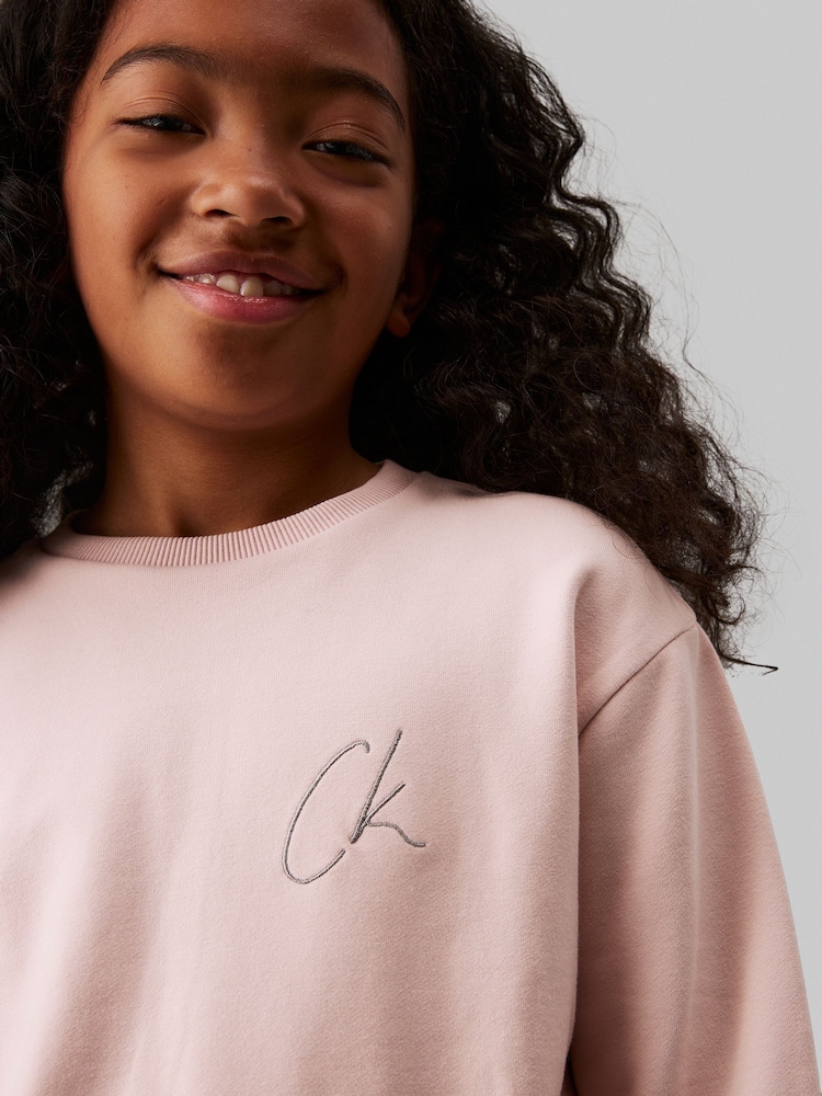 Calvin Klein Pink Long Sleeved Dress - Image 4 of 4 Calvin Klein Pink Long Sleeved Dress - Image 4 of 4