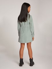 Calvin Klein Green Corduroy Shirt Dress - Image 2 of 5