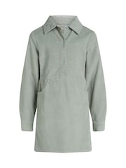 Calvin Klein Green Corduroy Shirt Dress - Image 4 of 5