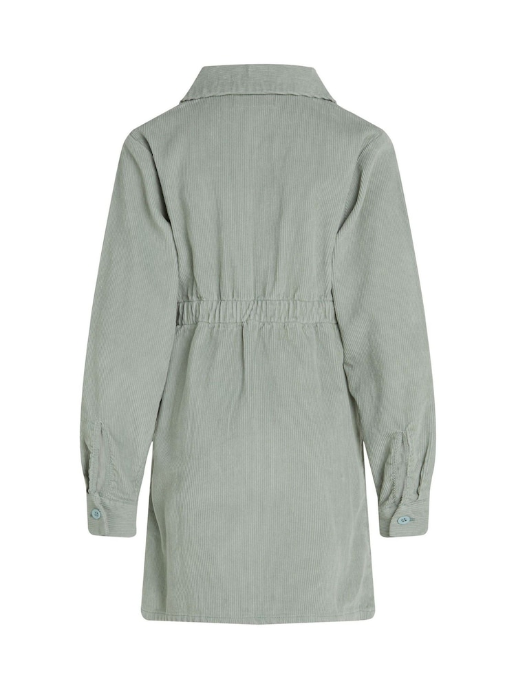 Calvin Klein Green Corduroy Shirt Dress - Image 5 of 5