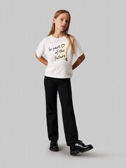 Calvin Klein White 100% Cotton City Graphic Short Sleeved T-Shirt - Image 3 of 4