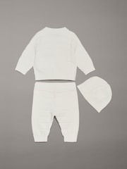 Calvin Klein White Rib Cardigan & Legging Set Giftpack - Image 2 of 2