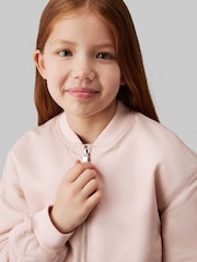 سترة بومبر من الساتان بقصة واسعة من Calvin Klein - صورة 4 من 4