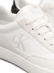 Calvin Klein White Classic Cupsole Low Mix Trainers - Image 6 of 6