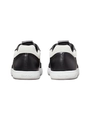 Calvin Klein Black Cupsole Lace Up Leather Trainers - Image 6 of 7