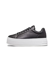 Calvin Klein White Bold Platform Low Leather Trainers - Image 3 of 7