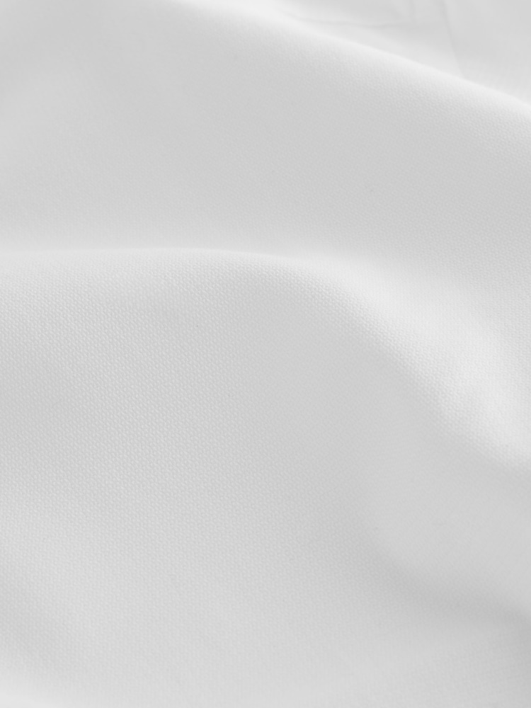 White Slim Fit Signature 100% Cotton with Textured Smart Shirt - Image 8 of 8 White Slim Fit Signature 100% Cotton with Textured Smart Shirt - Image 8 of 8