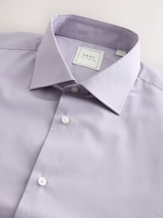 Purple Slim Fit Easy Care Single Cuff Smart Shirt - Image 5 of 6