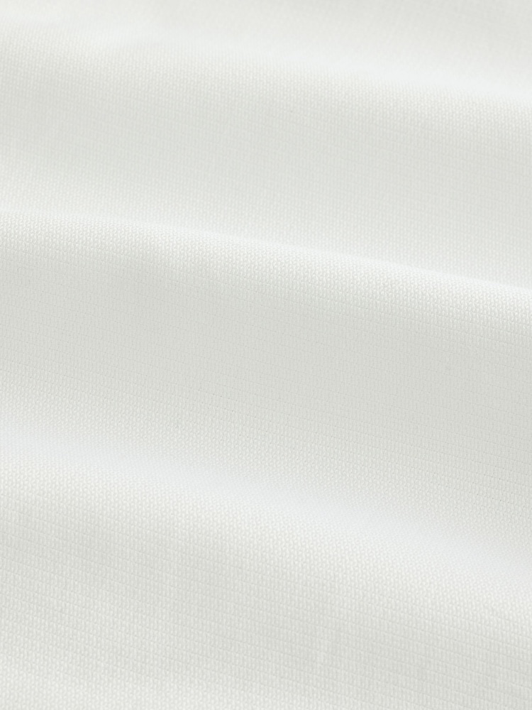White Regular Fit Signature Premium 100% Cotton Textured Smart Shirt - Image 8 of 8