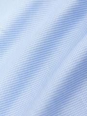 Blue Regular Fit Signature 100% Cotton with Textured Smart Shirt - Image 7 of 7
