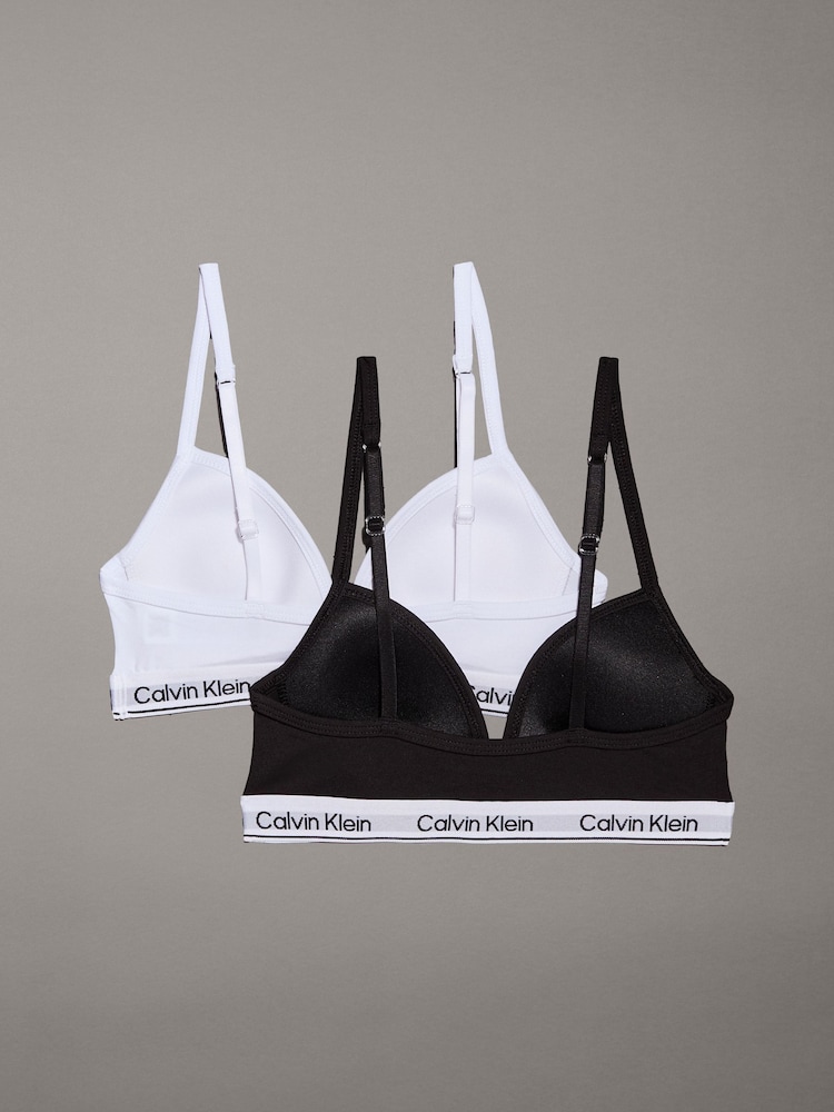 Calvin Klein Moderner Triangel-BH aus Baumwolle 2er-Pack - Bild 2 von 7