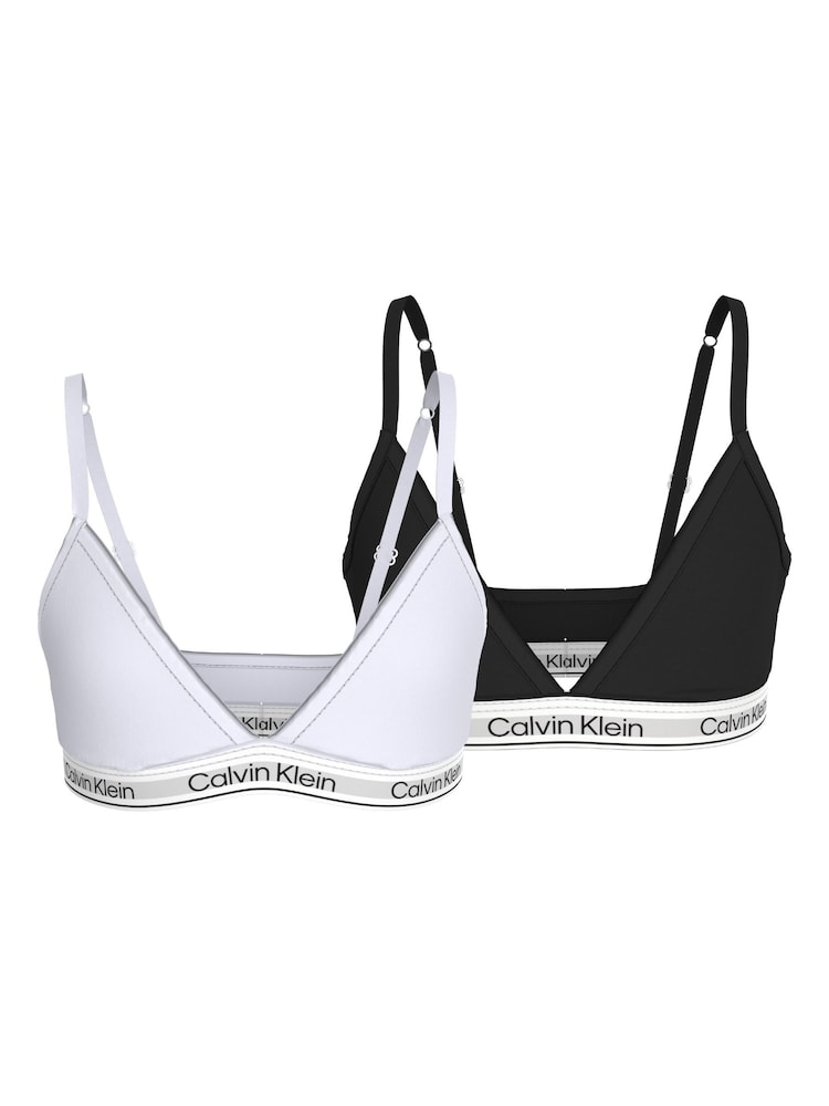 Calvin Klein Moderner Triangel-BH aus Baumwolle 2er-Pack - Bild 7 von 7