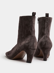 Long Tall Sally Black Mid Heel Ankle Boots - Image 4 of 5