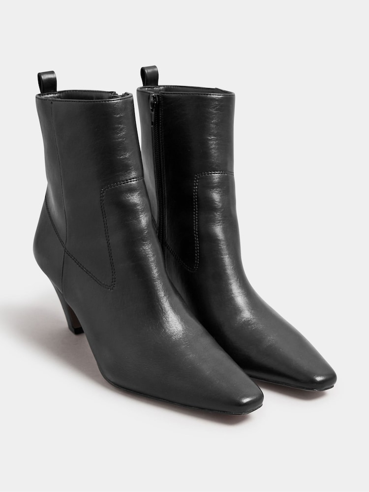 Preto - Long Tall Sally Mid Heel Ankle Boots - Imagem 2 de 5