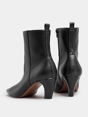 Preto - Long Tall Sally Mid Heel Ankle Boots - Imagem 3 de 5