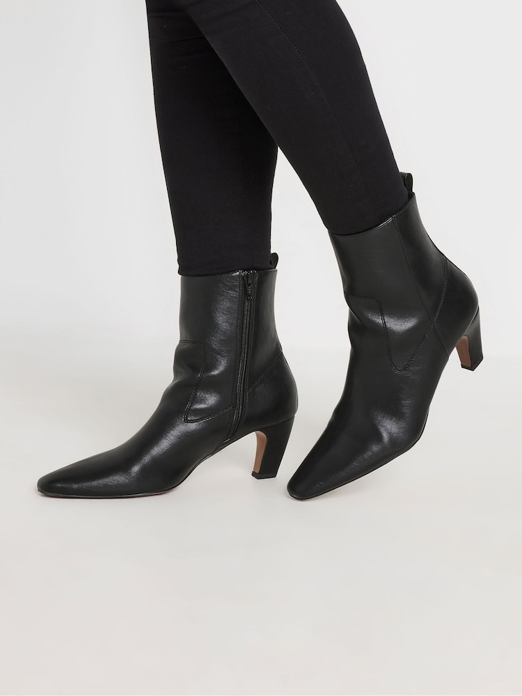 Preto - Long Tall Sally Mid Heel Ankle Boots - Imagem 5 de 5