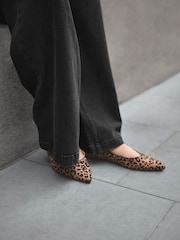 Long Tall Sally Brown Flat Point Mary Jane Shoes - Image 1 of 5