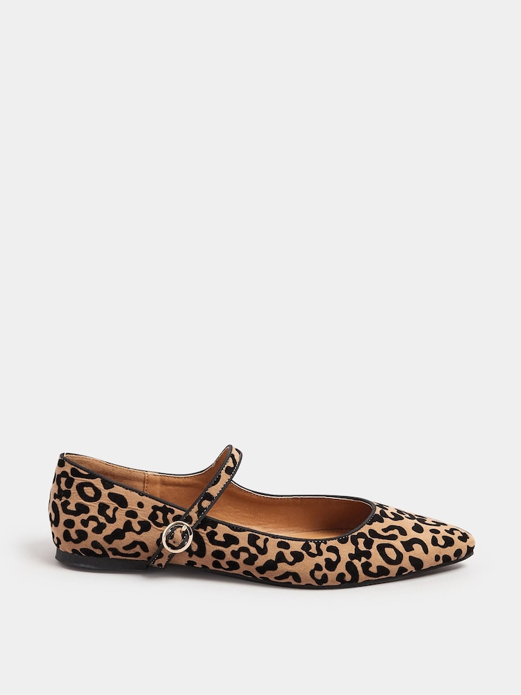 Long Tall Sally Brown Flat Point Mary Jane Shoes - Image 2 of 5
