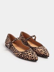 Long Tall Sally Brown Flat Point Mary Jane Shoes - Image 3 of 5