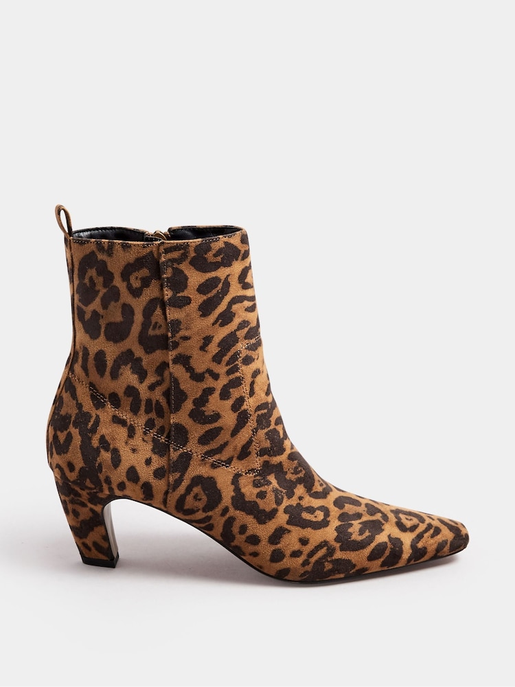 Long Tall Sally Brown Mid Heel Ankle Boots - Image 2 of 5