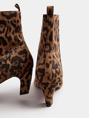 Long Tall Sally Brown Mid Heel Ankle Boots - Image 5 of 5