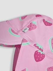 JoJo Maman Bébé Strawberry Sun Protection Hat - Imagen 2 de 3
