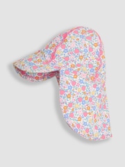 JoJo Maman Bébé Pink Sun Protection Hat - Image 1 of 3
