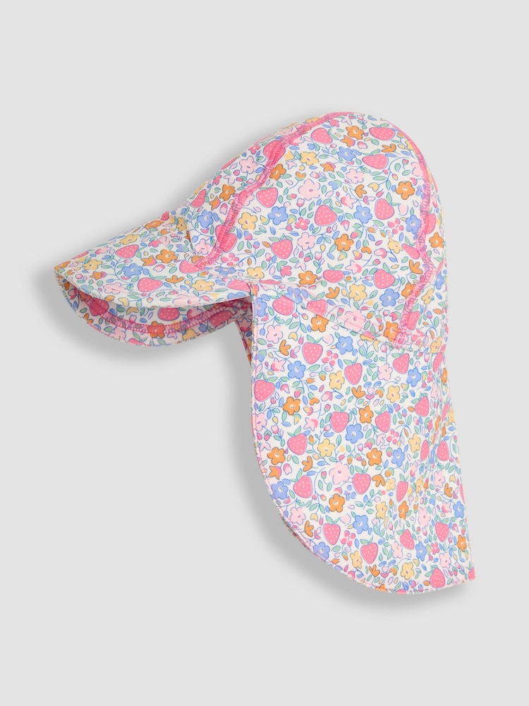 JoJo Maman Bébé Pink Sun Protection Hat - Image 1 of 3