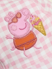 JoJo Maman Bébé Pink Peppa Pig Sun Protection Hat - Image 3 of 3