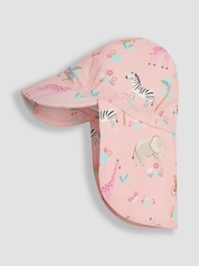 Safari rose - Chapeau de protection solaire JoJo Maman Bébé - Image 1 de 3