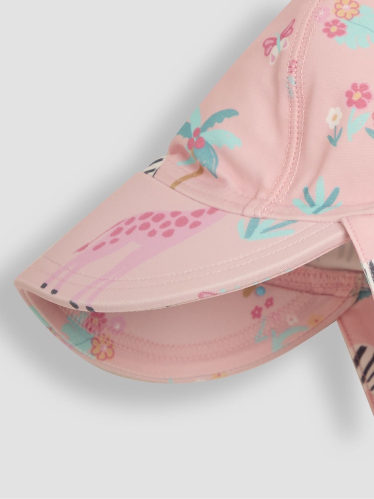 Safari rose - Chapeau de protection solaire JoJo Maman Bébé - Image 2 of 3