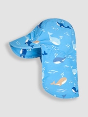 JoJo Maman Bébé Blue Sun Protection Hat - Image 1 of 3
