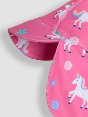Chapeau de protection solaire JoJo Maman Bébé licorne - Image 2 de 3