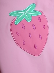 JoJo Maman Bébé Pink Appliqué Sun Protection Rash Vest - Image 3 of 3