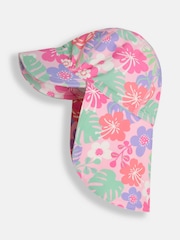 JoJo Maman Bébé Pink Sun Protection Hat - Image 1 of 3