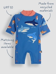 JoJo Maman Bébé Blue Sun Protection Suit - Image 3 of 5