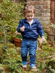 JoJo Maman Bébé Navy Cotton Jacket - Image 5 of 5