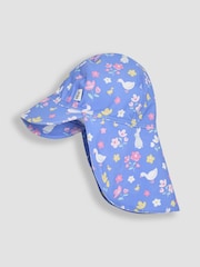 JoJo Maman Bébé Blue Sun Protection Hat - Image 1 of 3