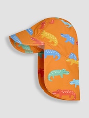 JoJo Maman Bébé Orange Sun Protection Hat - Image 1 of 3