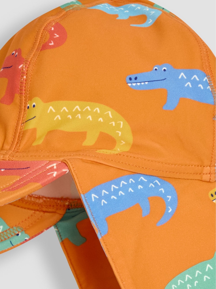 JoJo Maman Bébé Orange Sun Protection Hat - Image 2 of 3