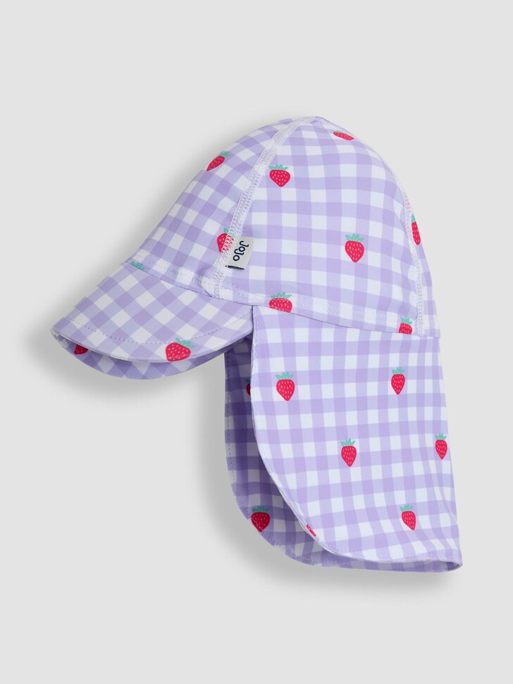 JoJo Maman Bébé Lilac Strawberry UV Sun Protection Swim Hat